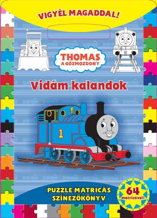 THOMAS A GŐZMOZDONY - VIDÁM KALANDOK - VIGYÉL MAGADDAL! (PUZZLE MATRICÁS SZÍNEZŐ (2011)