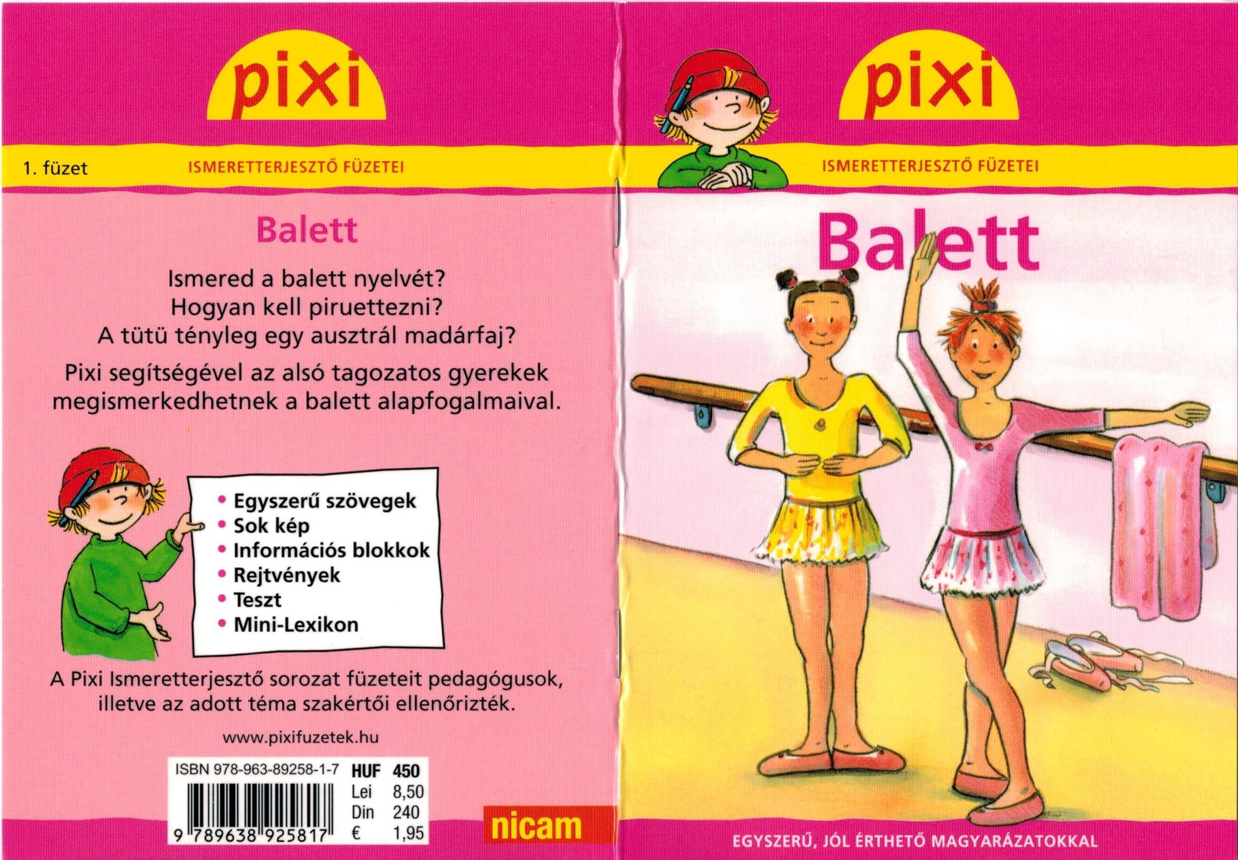 BALETT - PIXI ISMERETTERJESZTŐ FÜZETEI (2011)