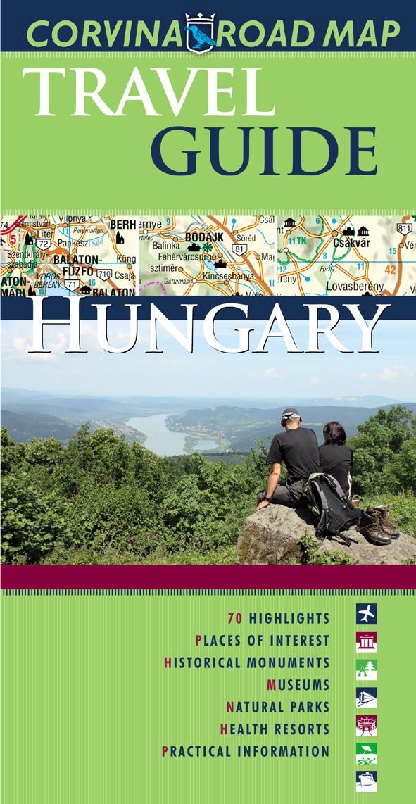 HUNGARY TRAVEL GUIDE + ROAD MAP (MO. IDEGENFORG. AUTÓSTÉRKÉPE) - 2012-ES (2012)
