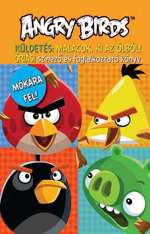ANGRY BIRDS ÓRIÁSI SZÍNEZŐ ÉS FOGLALKOZTATÓ KÖNYV-KÜLDETÉS: MALACOK KI AZ ÓLBÓL! (2012)