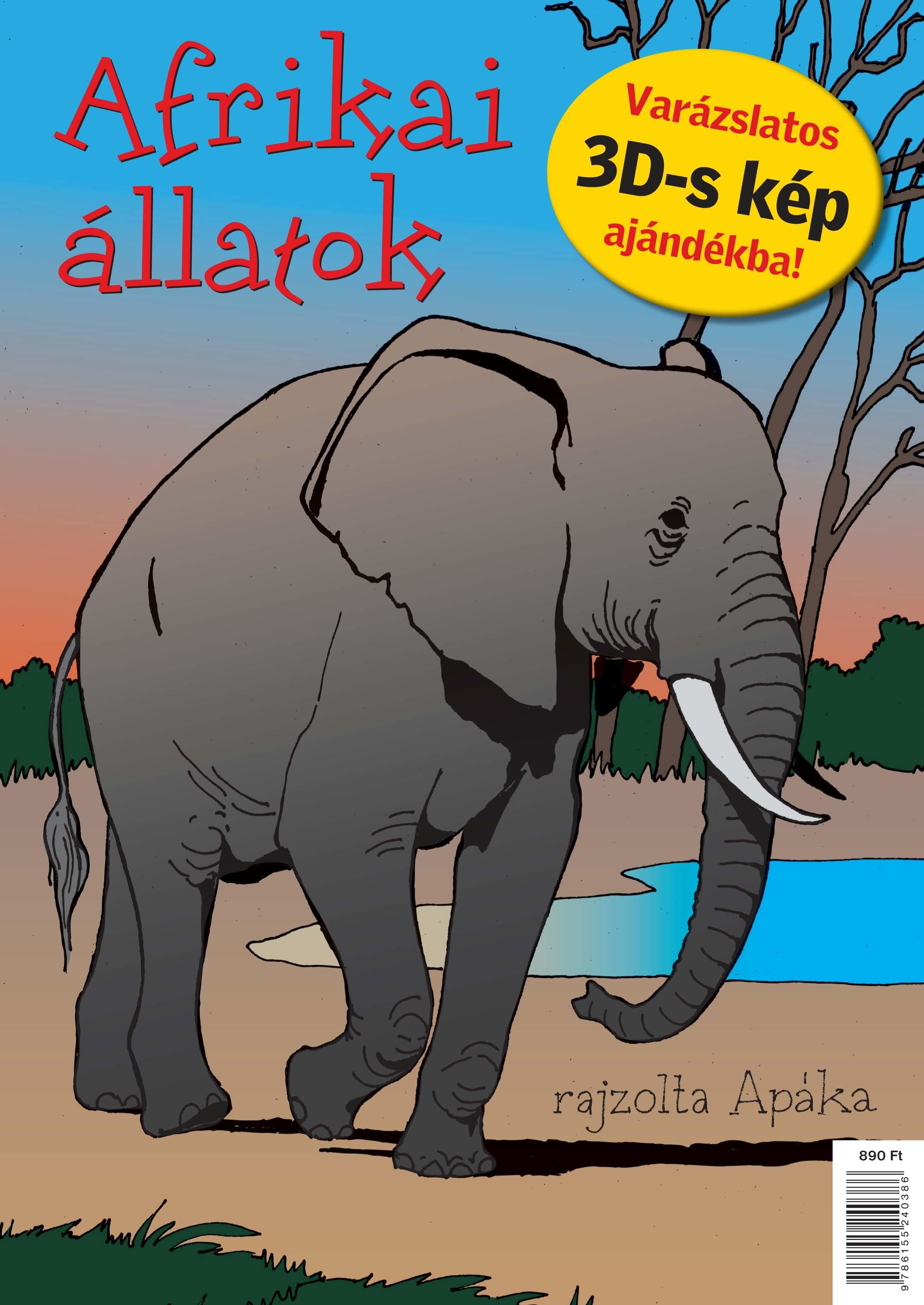 AFRIKAI ÁLLATOK - KIFESTŐ+AJÁNDÉK 3D-S KÉP (2013)