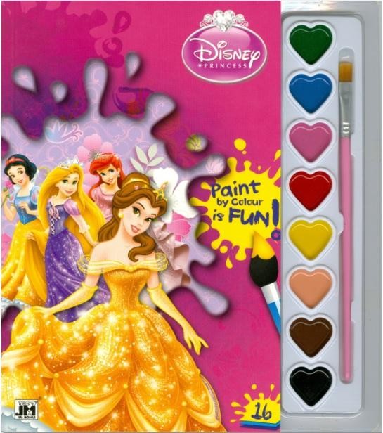 DISNEY PRINCESS - BELLE - A5 KIFESTŐ VÍZFESTÉK KÉSZLETTEL (2013)