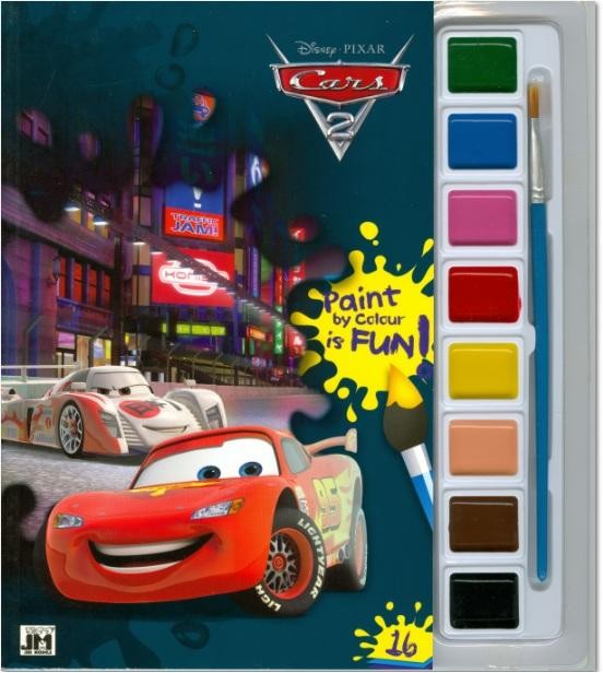 CARS 2 (VERDÁK 2) - A5 KIFESTŐ VÍZFESTÉK KÉSZLETTEL (2013)