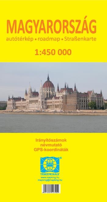 MAGYARORSZÁG AUTÓTÉRKÉP 1:450.000 (PUHA) (2013)