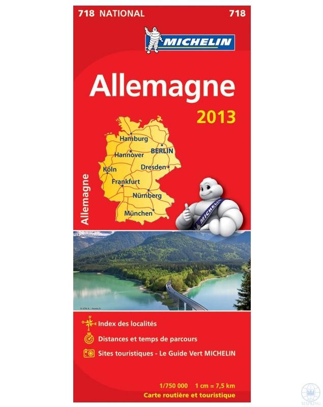 GERMANY 2013 - NÉMETORSZÁG TÉRKÉP (2013)