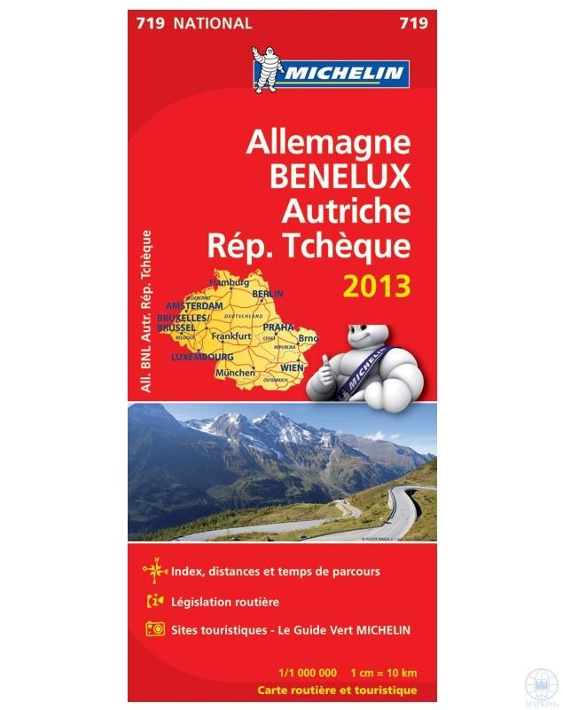 GERMANY, BENELUX, AUSTRIA, CZECH REP. 2013 TÉRKÉP (2013)