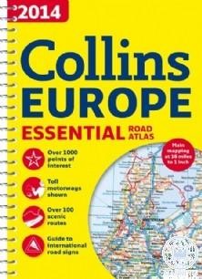 COLLINS EUROPE 2014 - ESSENTIAL ROAD ATLAS (EURÓPA ATLASZ, SPIRÁL A4) (2013)