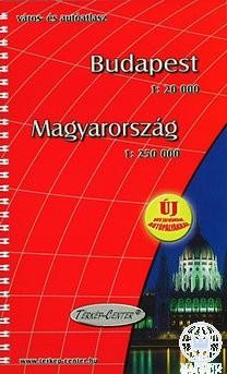 BUDAPEST, MAGYARORSZÁG VÁROS- ÉS AUTÓATLASZ (2013)