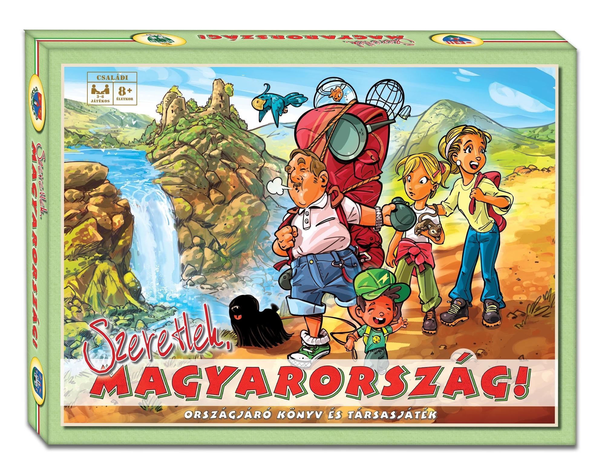 SZERETLEK, MAGYARORSZÁG! - ORSZÁGJÁRÓ KÖNYV ÉS TÁRSASJÁTÉK