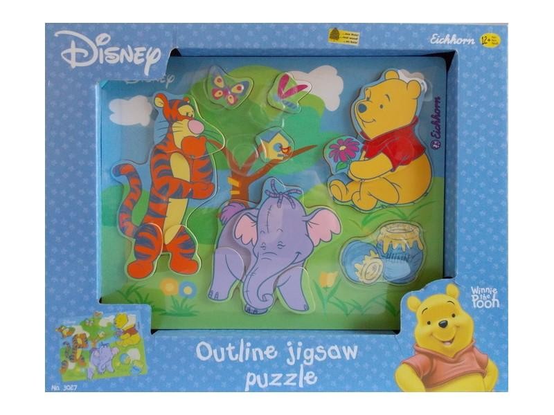 WINNIE THE POOH OUTLINE JIGSAW PUZZLE - FA PUZZLE (2012)