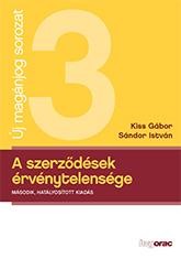 A SZERZŐDÉSEK ÉRVÉNYTELENSÉGE - 2. HATÁLYOSÍTOTT KIAD. (2014)