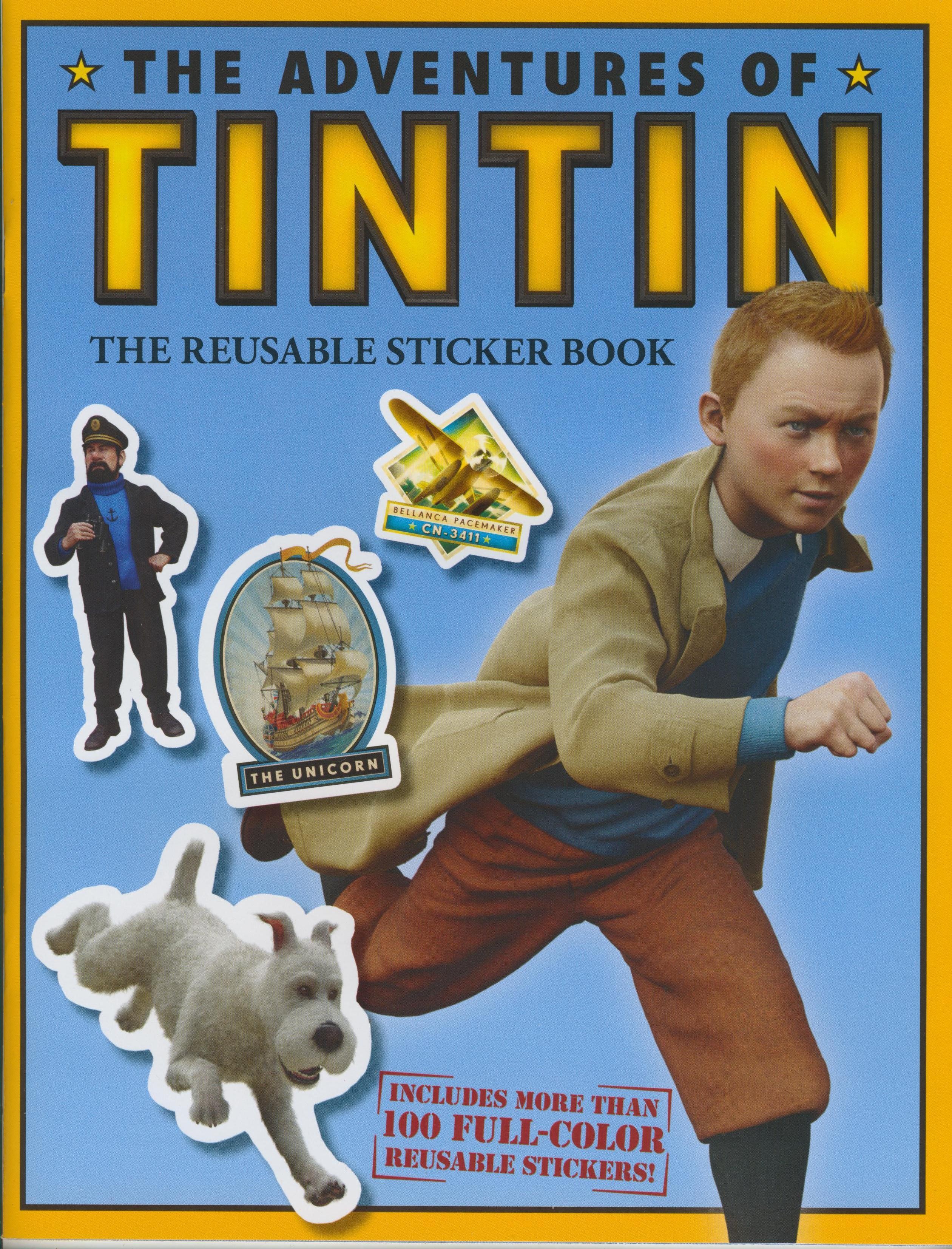 THE ADVENTURES OF TINTIN - THE REUSABLE STICKER BOOK (2011)