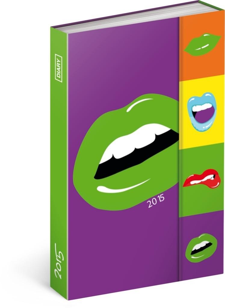 MÁGNESES KÉPES AGENDA PG LIPS 2015 10.5*15.8 CM (2014)