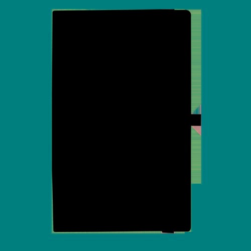 ZEN NOTEBOOK -  ZÖLD, KESKENYÍTETT A/5 MÉRETŰ CHAMOIS TÖMBÖS EGYZETFÜZET