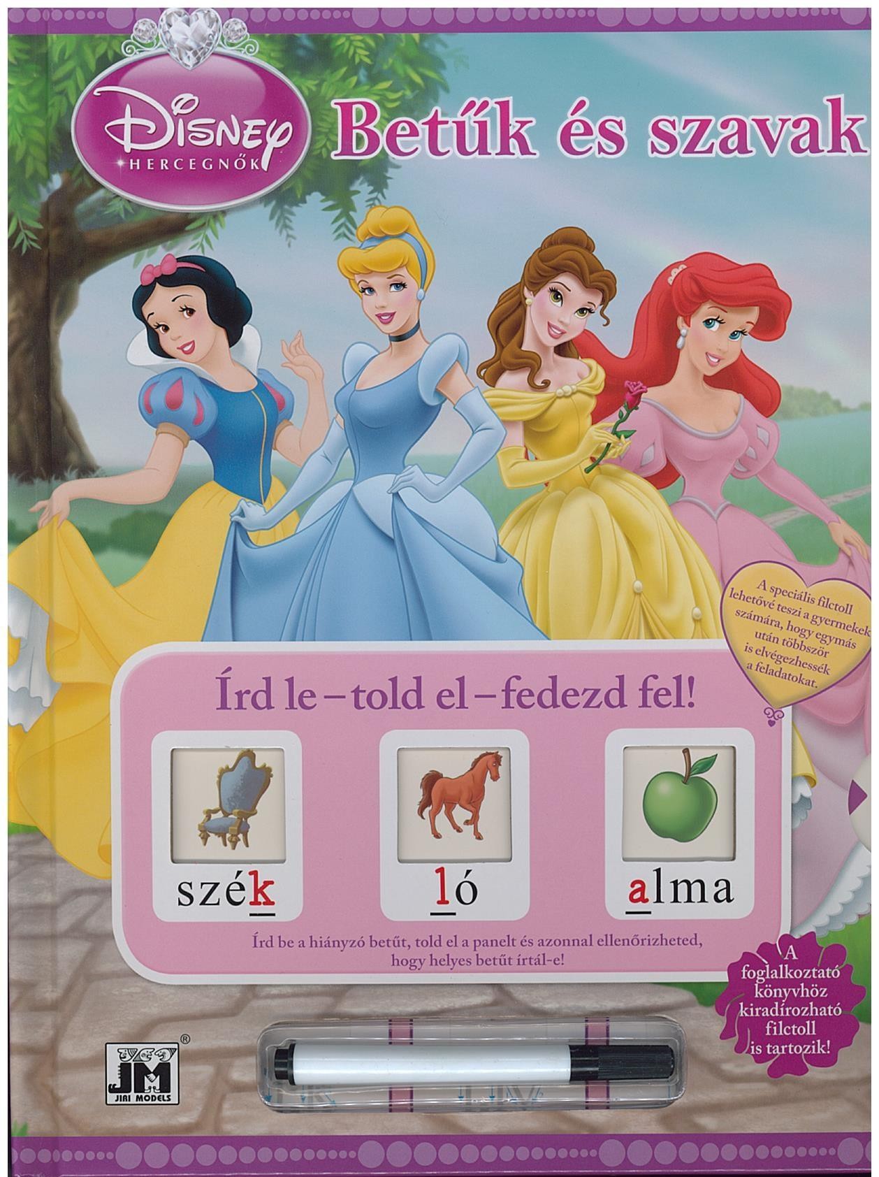 BETŰK ÉS SZAVAK - ÍRD LE-TOLD EL-FEDEZD FEL! - DISNEY HERCEGNŐK (2015)