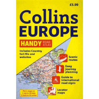 COLLINS EUROPE - HANDY ROAD ATLAS (EURÓPA ATLASZ, SPIRÁL, A5) (2009)
