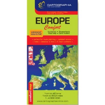 EURÓPA COMFORT AUTÓTÉRKÉP 1:4.000.000 (2010)