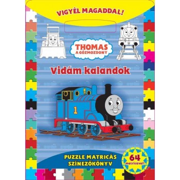 THOMAS A GŐZMOZDONY - VIDÁM KALANDOK - VIGYÉL MAGADDAL! (PUZZLE MATRICÁS SZÍNEZŐ (2011)