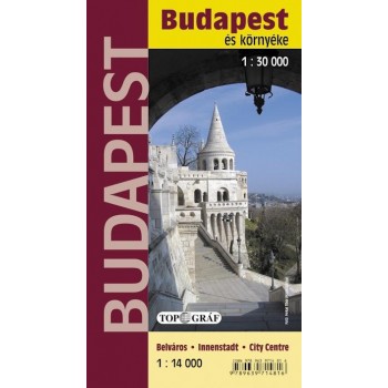 BUDAPEST ÉS KÖRNYÉKE - VÁROSTÉRKÉP (PUHA BORÍTÓS) ÚJ (2011)