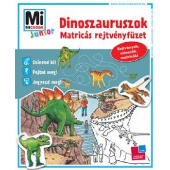 DINOSZAURUSZOK - MATRICÁS REJTVÉNYFÜZET - MI MICSODA JUNIOR (2012)