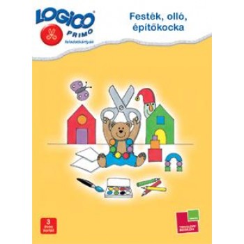 FESTÉK, OLLÓ, ÉPÍTŐKOCKA - LOGICO PRIMO FELADATKÁRTYÁK