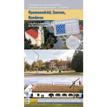 GYOMAENDRŐD, SZARVAS, KONDOROS VÁROS TÉRKÉPE - HAJTOGATOTT (2012)