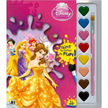 DISNEY PRINCESS - BELLE - A5 KIFESTŐ VÍZFESTÉK KÉSZLETTEL (2013)
