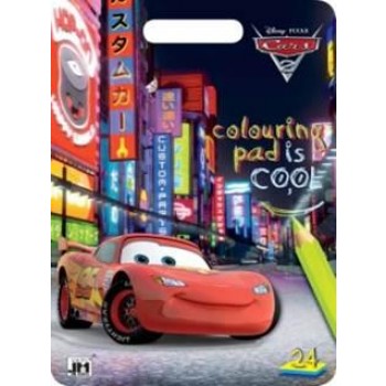 CARS 2. - COLOURING PAD IS COOL - VERDÁK, A4 SZÍNEZŐ MAPPA (2013)