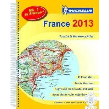 FRANCE 2013 TOURIST & MOTORING ATLAS - FRANCIAORSZÁG AUTÓATLASZ (2013)