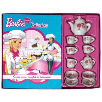 BARBIE LEHETNÉK - CUKRÁSZ - MESEKÖNYV ÉS TEÁSKÉSZLET (2013)