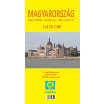MAGYARORSZÁG AUTÓTÉRKÉP 1:450.000 (PUHA) (2013)