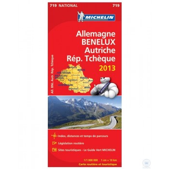 GERMANY, BENELUX, AUSTRIA, CZECH REP. 2013 TÉRKÉP (2013)