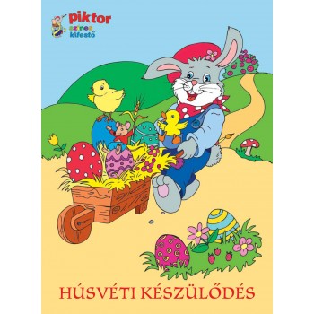HÚSVÉTI KÉSZÜLŐDÉS - PIKTOR SZÍNES KIFESTŐ (2014)