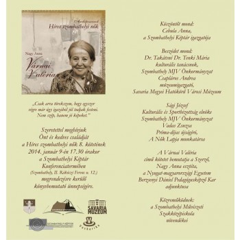 VÁRNAI VALÉRIA - HÍRES SZOMBATHELYI NŐK (2014)