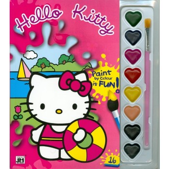 HELLO KITTY - A5 KIFESTŐ VÍZFESTÉK KÉSZLETTEL (2014)