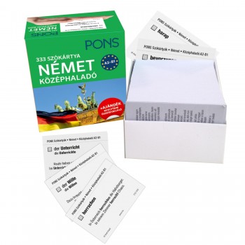 333 SZÓKÁRTYA - NÉMET KÖZÉPHALADÓ A2-B1 (2014)
