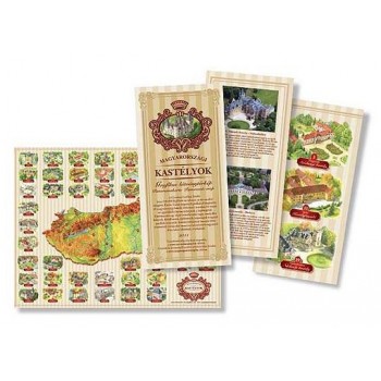 MAGYARORSZÁGI KASTÉLYOK - GRAFIKUS LÁTVÁNYTÉRKÉP (2014)