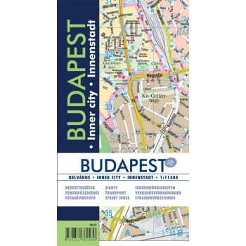 BUDAPEST BELVÁROS TÉRKÉP 1:11500 (2014)