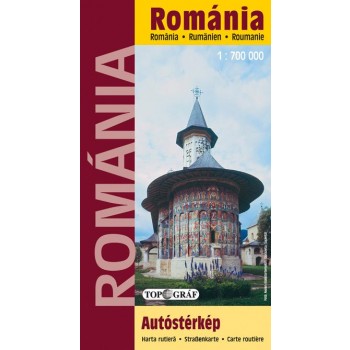 ROMÁNIA AUTÓSTÉRKÉP - 1:700.000 -